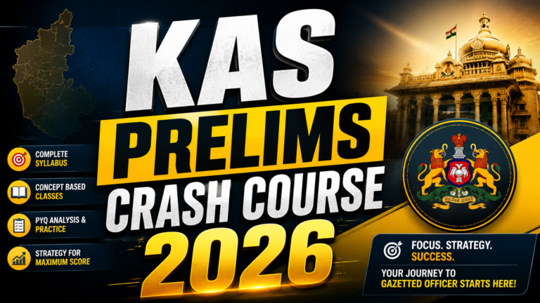 KAS 2026 PRELIMS CRASH COURSE